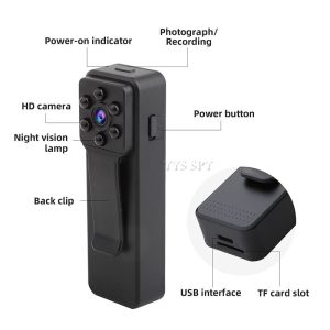 Sports DV pocket clip camera