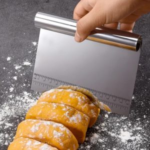 Pastries dough cutter/chopper stainless steel polished dough cutter
