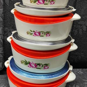 4pcs set thermo proof hotpot/food warmer with long box