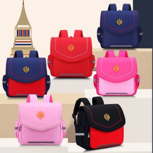 Primary School Bag for Boys and Girls Backpack Kindergarten Bag Wear-resistant Square Bag for Teenagers