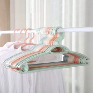 5pcs Plastic Clothes Drying Hanger Non-Slip Clothing Rack