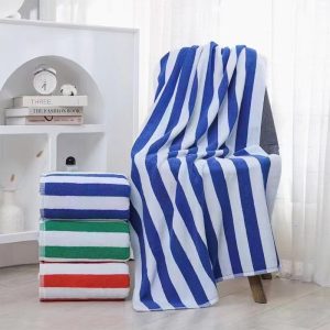 Two-tone stripped cannon towel bath towel