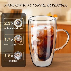 Double wall Large coffee mug