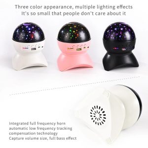 Bluetooth speaker with star light