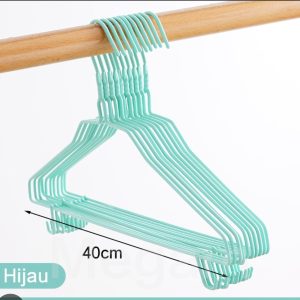 plastic coated hanger with hooks