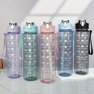900ml Clear water bottle