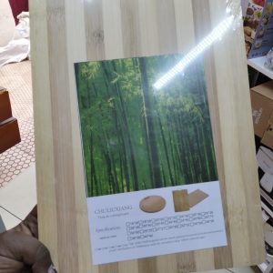 Bamboo chopping board stripped small