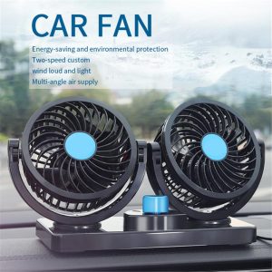 Double head car fan