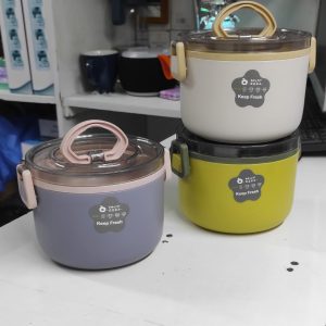 Round clear lid lunch box