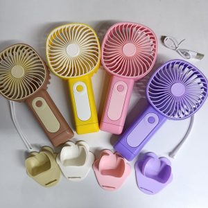 Mini fan with stand & strap